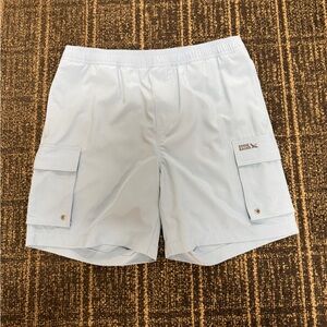 Eddie Bauer Sky Blue Cargo Swim Trunks